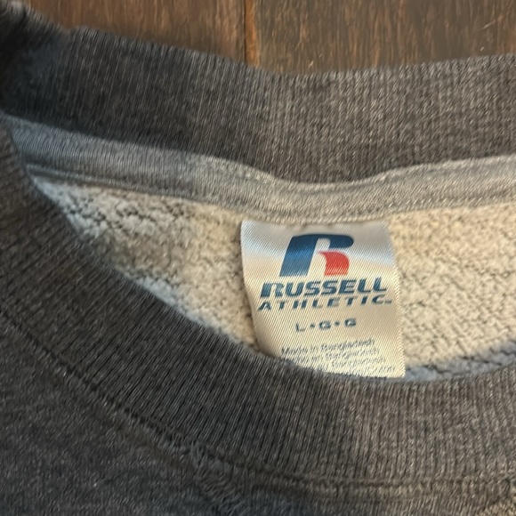 Gray, Black Vintage Baggy Skater Russel Athletics Crewneck - Picture 2 of 3